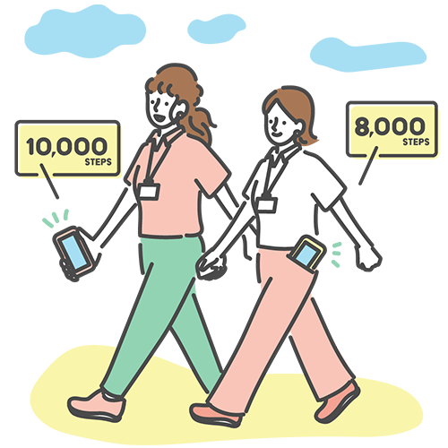 エントリーは簡単3ステップ！「毎日アプリで計測！」